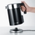 Graef Edelstahl Wasserkocher WK 702 mit Temperatureinstellung/Handbrüh-Taste für Filterkaffee/Edelstahl-Acryl, schwarz - 6