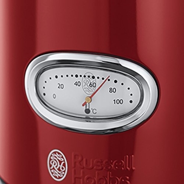 Russell Hobbs 21670-70 Wasserkocher Retro Ribbon Red, 2400 Watt, 1.7l, Retro Wassertemperaturanzeige Schnellkochfunktion, rot - 3