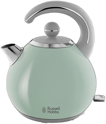 Russell Hobbs 24404-70 Wasserkocher Bubble Soft Green, 2300 Watt, 1.5l, abnehmbarer Deckel, herausnehmbarer Kalkfilter, Edelstahl/grün - 1