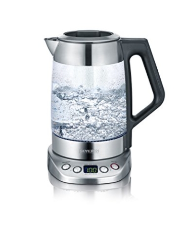 Severin WK 3479 Glas Tee und Wasserkocher Deluxe (3000 Watt, 1,7 Liter) edelstahl - 2
