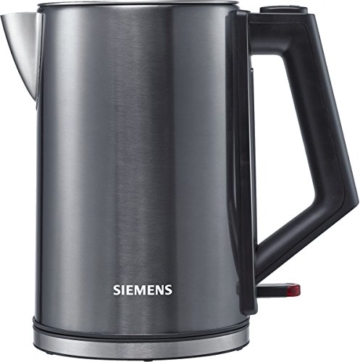 Siemens TW71005 Wasserkocher (1850-2200 Watt, 1,7 Liter, Cordless 360 Grad Basis) edelstahl - 1