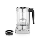 WMF LONO 2-in-1 Wasserkocher und Teekocher Temperatur einstellbar, 1,7 l Wasser und 1,4 l Tee, 3000 W, Brüh- und Warmhaltefunktion, inkl. Teekorb - 1