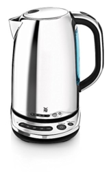 WMF SKYLINE Wasserkocher Vario, 1,6 l, 3000 W, mit Temperatureinstellung 5 Stufen 60°-100°, Kalk-Wasserfilter, cromargan poliert - 1