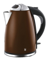 WMF TERRA Wasserkocher 1,7 l, 2400 W, schnurlos, beleuchtete Wasserstandsanzeige, Kalk-Wasserfilter, Metallic-Gold-Braun - 1