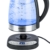 Glas Wasserkocher 1,7 Liter BPA Frei/ Temperatureinstellung 50-100 Grad / 2 Stunden Warmhaltefunktion /Kabellos mit Kalkfilter und verdecktes Heizelement / blaue LED Beleuchtung / Temperaturanzeige / LED Display - 4
