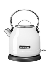 KitchenAid CLASSIC Wasserkocher mit 1,25 L Fassungsvermögen, 1.25 L, weiß - 1