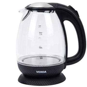 Wasserkocher Verda 1,7L 2200W Edelstahl LED Beleuchtung Glas SN0617L-6 - 3